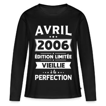 20th Anniversary - April 2006 Perfection - Women's Premium Organic Long Sleeve Shirt - black - Front - Julia (174cm)