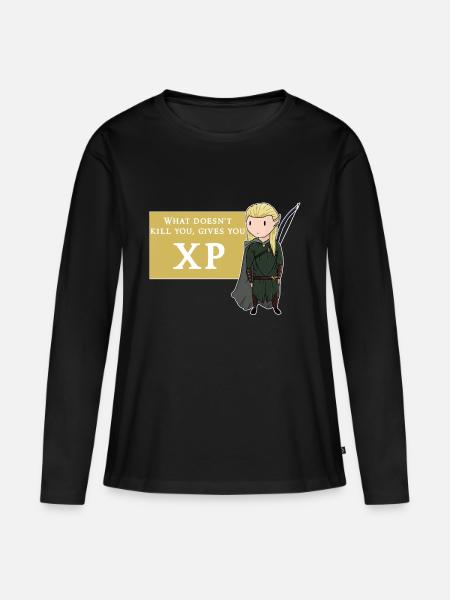 Roleplay XP - Frauen Premium Bio Langarmshirt - Schwarz