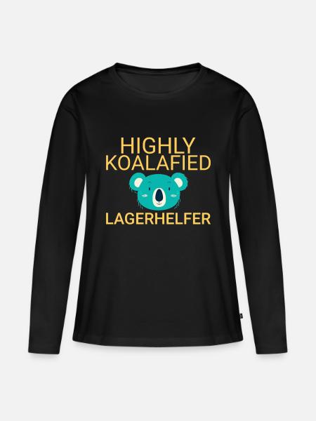 Warehouse Assistant Koalafied - Women's Premium Organic Long Sleeve Shirt - black
