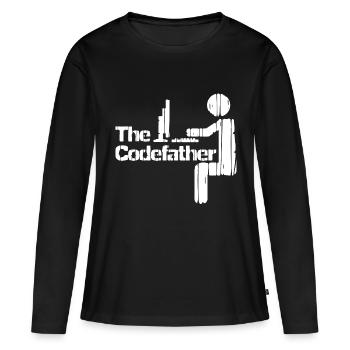 computer scientist - Women's Premium Organic Long Sleeve Shirt - black - Front - Julia (174cm)
