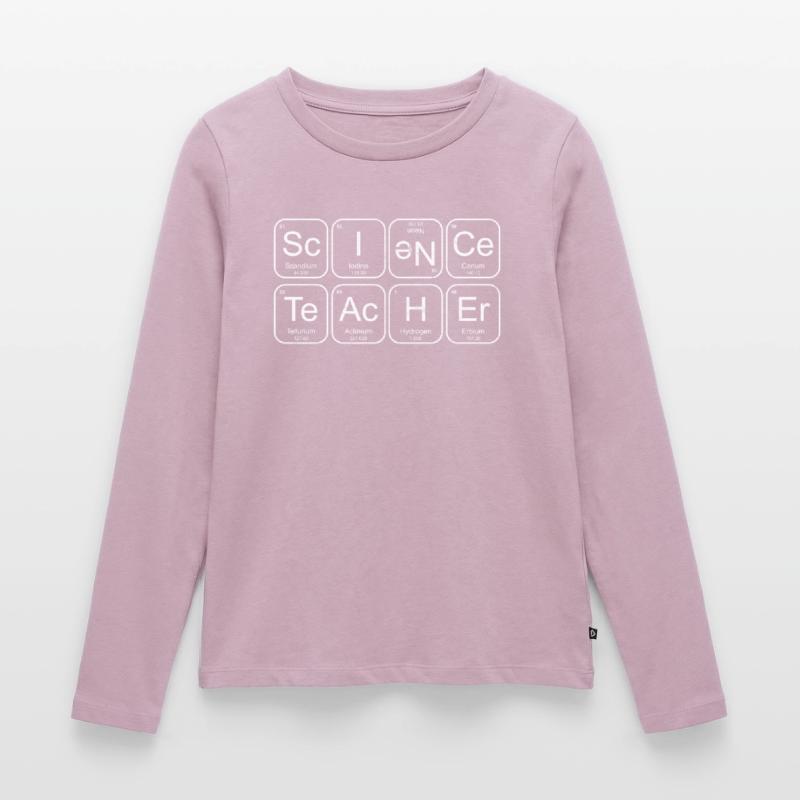 Professeur de sciences éléments chimiques T-shirt manches longues Premium bio Femme