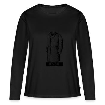 SUB TShirt Gift for the Submissive Woman - Women's Premium Organic Long Sleeve Shirt - black - Front - Julia (174cm)