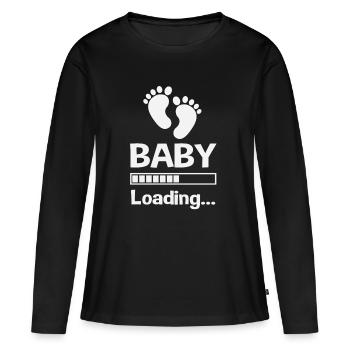Baby loading - Women's Premium Organic Long Sleeve Shirt - black - Front - Julia (174cm)