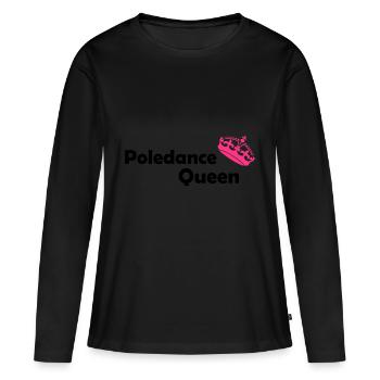 poledance pole fitness sexy poletänzerin Geschenk - Frauen Premium Bio Langarmshirt - Schwarz - Vorne - Julia (174cm)