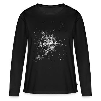 Résumé - T-shirt manches longues Premium bio Femme - noir - Devant - Julia (174cm)