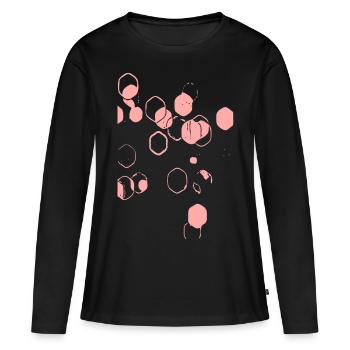 Tendances - T-shirt manches longues Premium bio Femme - noir - Devant - Julia (174cm)