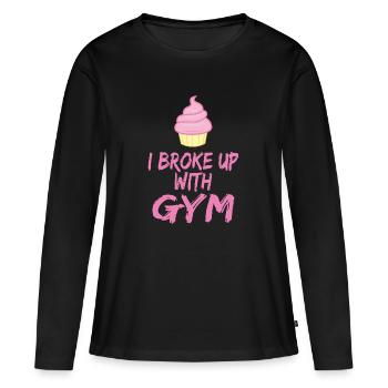 I've separated myself from the gym - Women's Premium Organic Long Sleeve Shirt - black - Front - Julia (174cm)