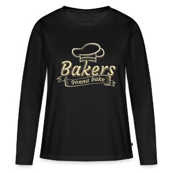 boulanger - T-shirt manches longues Premium bio Femme - noir - Devant - Julia (174cm)