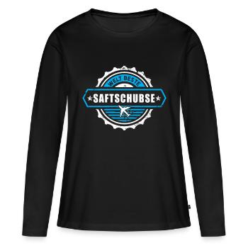 Meilleur jus au monde - T-shirt manches longues Premium bio Femme - noir - Devant - Julia (174cm)
