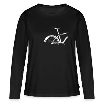 VTT VTT coupé - T-shirt manches longues Premium bio Femme - noir - Devant - Julia (174cm)