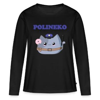 Polineko - Women's Premium Organic Long Sleeve Shirt - black - Front - Julia (174cm)