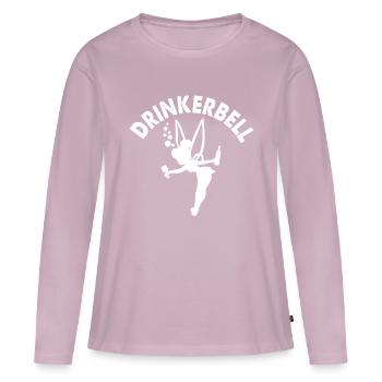 Mrs. Alcohol - Women's Premium Organic Long Sleeve Shirt - dusky pink - Front - Julia (174cm)