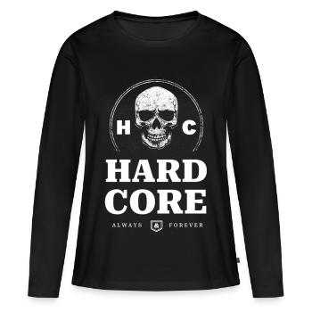 Skull Hardcore - Women's Premium Organic Long Sleeve Shirt - black - Front - Julia (174cm)
