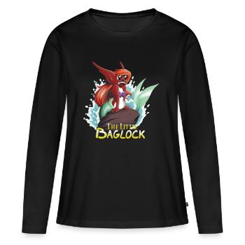 The Little Baglock - Women's Premium Organic Long Sleeve Shirt - black - Front - Julia (174cm)