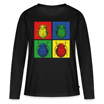 Entomology insect - Women's Premium Organic Long Sleeve Shirt - black - Front - Julia (174cm)