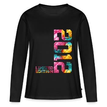 14. GEBURTSTAG LIMITED EDITION 2012 - Frauen Premium Bio Langarmshirt - Schwarz - Vorne - Julia (174cm)