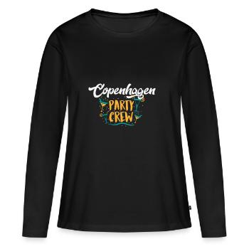 Party Crew Copenhagen - Geschenk - Women's Premium Organic Long Sleeve Shirt - black - Front - Julia (174cm)