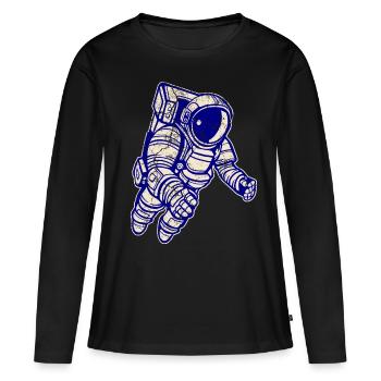 Astronaut Space Space Space Gift Idea - Women's Premium Organic Long Sleeve Shirt - black - Front - Julia (174cm)