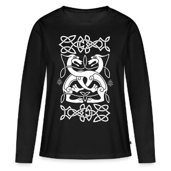 Lions Celtic - Lions Celtic - T-shirt manches longues Premium bio Femme - noir - Devant - Julia (174cm)