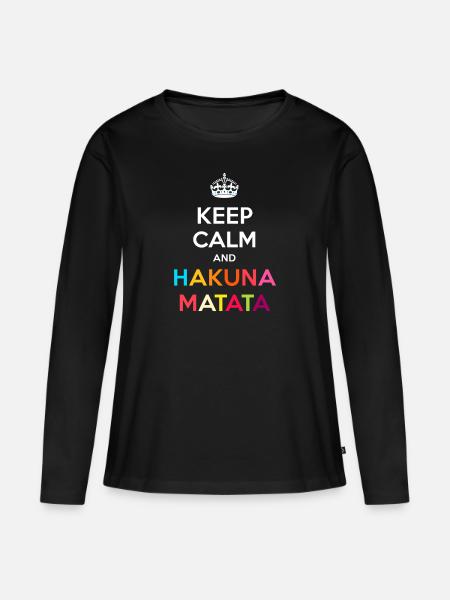 Sprüche Spruch - Frauen Premium Bio Langarmshirt - Schwarz