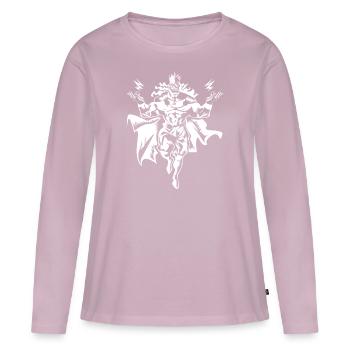 könig krieger zeus king - Frauen Premium Bio Langarmshirt - Altrosa - Vorne - Julia (174cm)