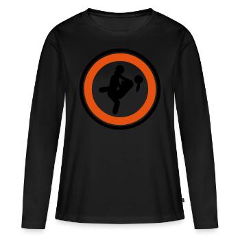 Sex liebe paar panel danger position 604123 - Frauen Premium Bio Langarmshirt - Schwarz - Vorne - Julia (174cm)