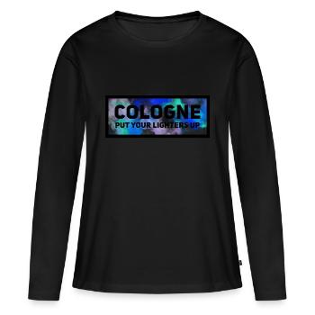 Cologne put your lighters up - Women's Premium Organic Long Sleeve Shirt - black - Front - Julia (174cm)