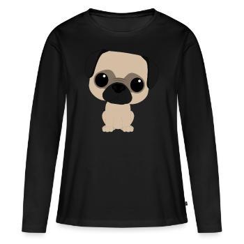 Carlin Carlin. carlin - T-shirt manches longues Premium bio Femme - noir - Devant - Julia (174cm)