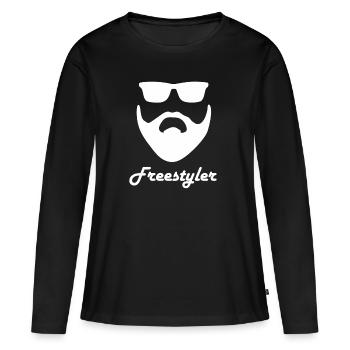Freestyler - Frauen Premium Bio Langarmshirt - Schwarz - Vorne - Julia (174cm)
