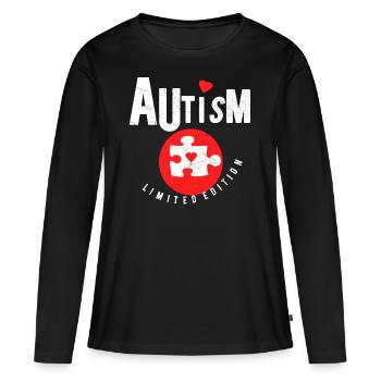 Autism limited edition Autist Autist - Women's Premium Organic Long Sleeve Shirt - black - Front - Julia (174cm)