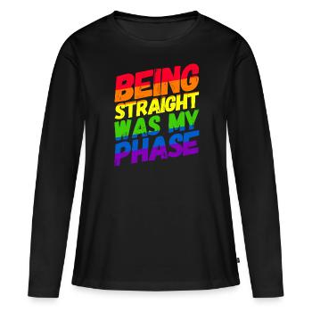 Homosexualité LGBT CSD Gay Pride - T-shirt manches longues Premium bio Femme - noir - Devant - Julia (174cm)