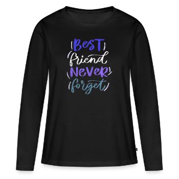 Beste Freunde - Frauen Premium Bio Langarmshirt - Schwarz - Vorne - Julia (174cm)