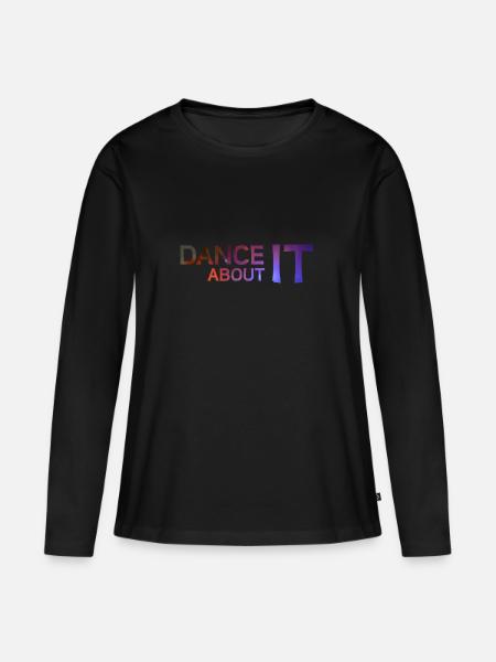 Tanz drüber nach - Frauen Premium Bio Langarmshirt - Schwarz