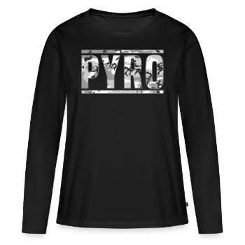 vuurwerk shirt pyro camo - T-shirt manches longues Premium bio Femme - noir - Devant - Julia (174cm)