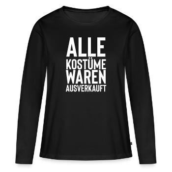 Fasching - Frauen Premium Bio Langarmshirt - Schwarz - Vorne - Julia (174cm)