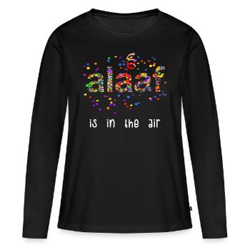 Alaaf Is In The Air Karneval Konfetti Kostüm Fun - Frauen Premium Bio Langarmshirt - Schwarz - Vorne - Julia (174cm)