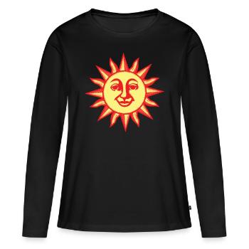 LSD Orange Sunshine 1969 - Women's Premium Organic Long Sleeve Shirt - black - Front - Julia (174cm)