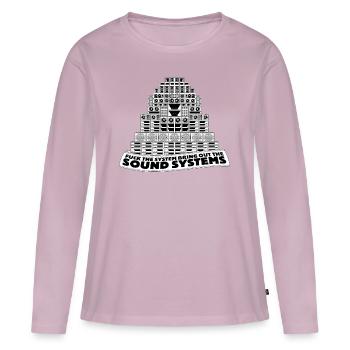 Fick das System, bring die Soundsysteme raus - Frauen Premium Bio Langarmshirt - Altrosa - Vorne - Julia (174cm)