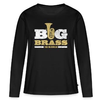 Tuba - Frauen Premium Bio Langarmshirt - Schwarz - Vorne - Julia (174cm)