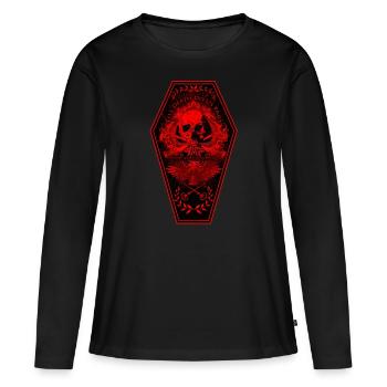 Till Death Do Us Part - Velvet Black Cult Clothing - T-shirt manches longues Premium bio Femme - noir - Devant - Julia (174cm)