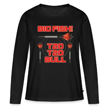 Darts big fish 170 - Women's Premium Organic Long Sleeve Shirt - black - Front - Julia (174cm)