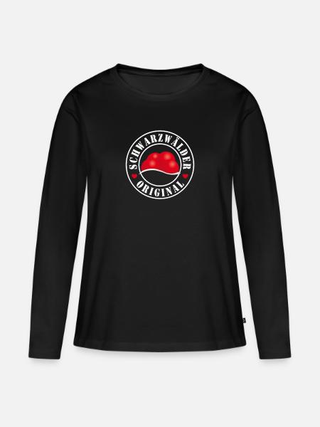Schwarzwälder Original - Frauen Premium Bio Langarmshirt - Schwarz