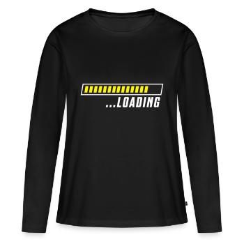 loading bar icon - Women's Premium Organic Long Sleeve Shirt - black - Front - Julia (174cm)