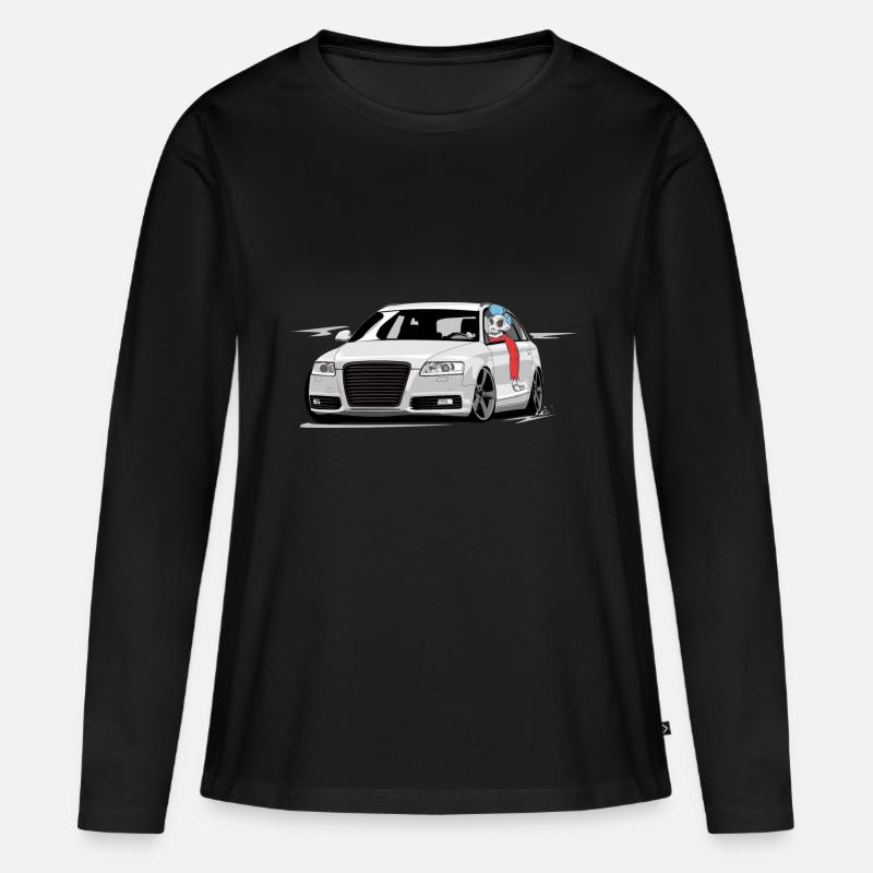 RS6 C6 A6 4F Skulldriver - Frauen Premium Bio Langarmshirt - Schwarz