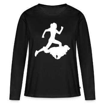 Agility Dog Sports Women - Women's Premium Organic Long Sleeve Shirt - black - Front - Julia (174cm)