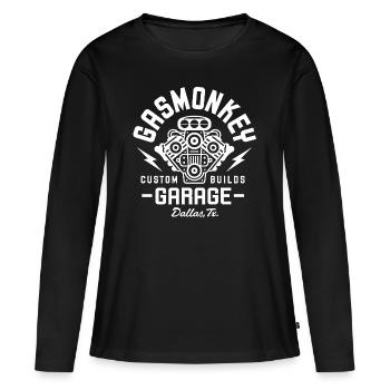 Gaz Monkey B - T-shirt manches longues Premium bio Femme - noir - Devant - Julia (174cm)