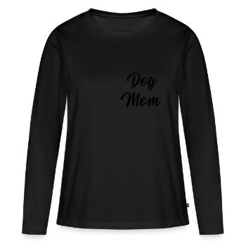 Chiens chien aiment les amoureux des chiens - T-shirt manches longues Premium bio Femme - noir - Devant - Julia (174cm)