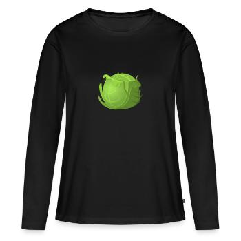 Chou - T-shirt manches longues Premium bio Femme - noir - Devant - Julia (174cm)
