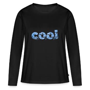 Cool Cool Cool - Frauen Premium Bio Langarmshirt - Schwarz - Vorne - Julia (174cm)