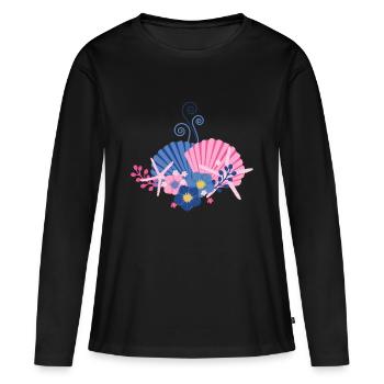 Underwater love - Women's Premium Organic Long Sleeve Shirt - black - Front - Julia (174cm)